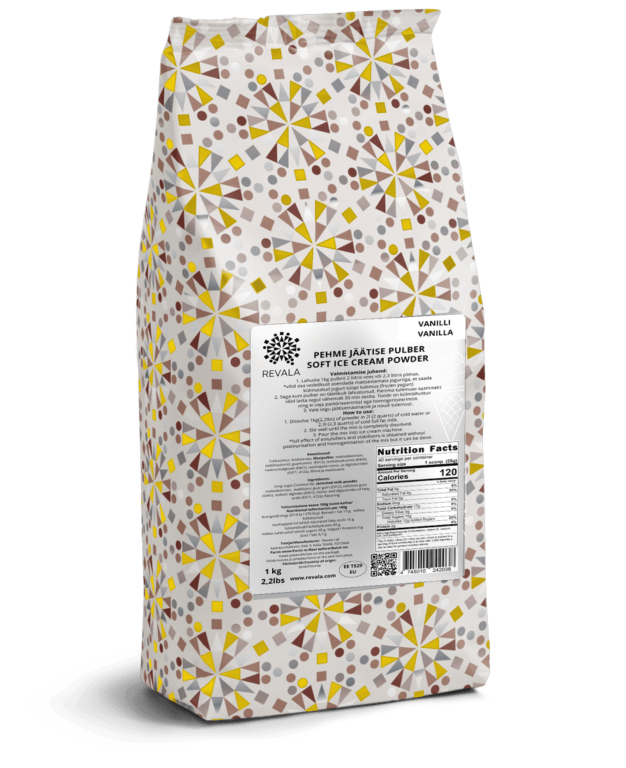 Revala soft ice cream powder 1 kg bag